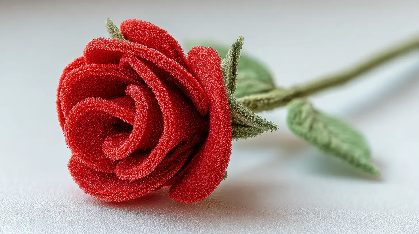 how to make a rose with pipe cleaners step by step